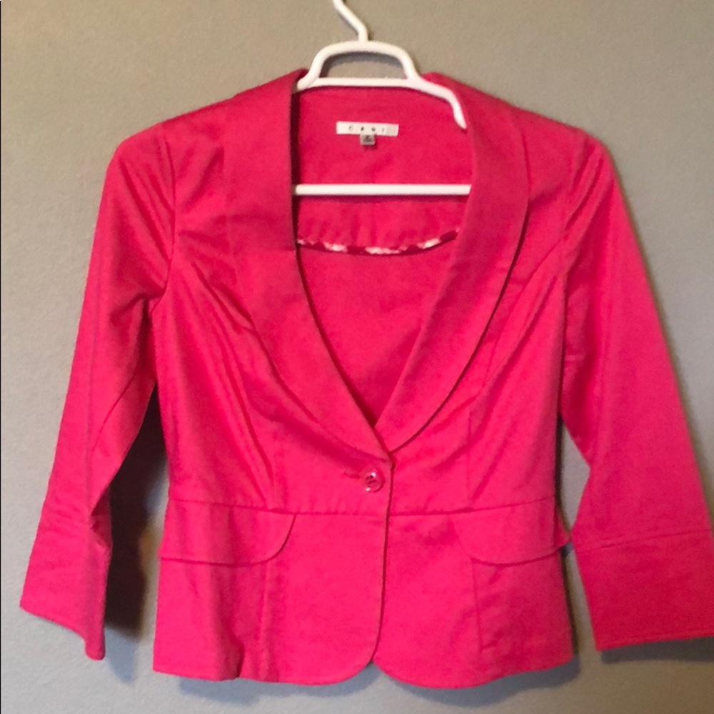 Fuchsia blazer